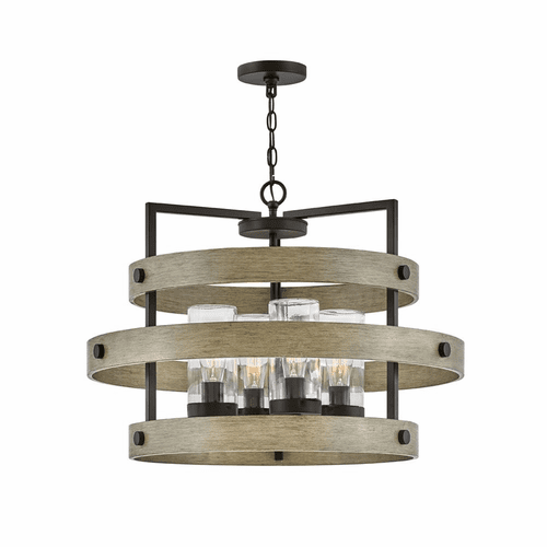 Hinkley Riverwood Medium Single Tier Outdoor Hanging Light - Warm Bronze - 20034WB