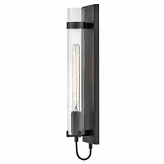 Hinkley Ryden 1-LT Tall Wall Sconce - Black - 37852BK-LL Hinkley Ryden 1-LT Tall Wall Sconce - Black - 37852BK-LL