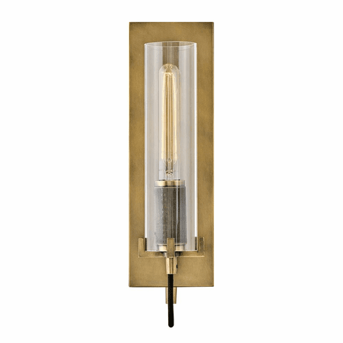 Hinkley Ryden Single Light Wall Sconce - Heritage Brass - 37850HB