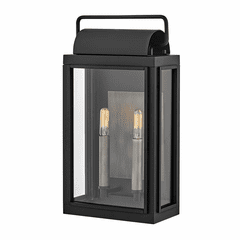 Hinkley Sag Harbor Medium Outdoor Wall Mount Lantern - Black - 2844BK