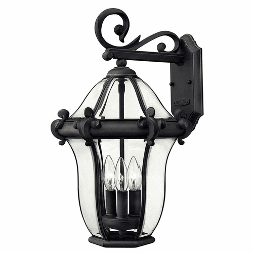 Hinkley San Clemente Outdoor Medium Wall Mount - Museum Black - 2444MB
