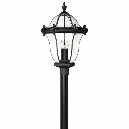 Hinkley San Clemente Outdoor Post Top/ Pier Mount - Museum Black - 2447MB