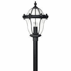 Hinkley San Clemente Outdoor Post Top/ Pier Mount - Museum Black - 2447MB