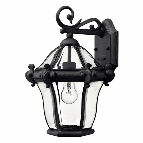 Hinkley San Clemente Outdoor Small Wall Mount - Museum Black - 2440MB