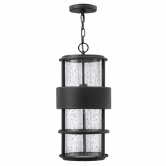 Hinkley Saturn Outdoor Hanging Light - Satin Black - 1902SK Hinkley Saturn Outdoor Hanging Light - Satin Black - 1902SK