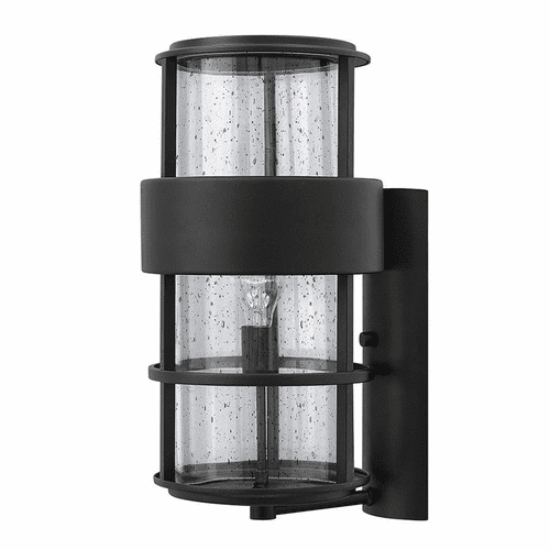 Hinkley Saturn Outdoor Large Wall Mount - Satin Black - 1905SK