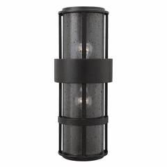Hinkley Saturn Outdoor Large Wall Mount - Satin Black - 1909SK Hinkley Saturn Outdoor Large Wall Mount - Satin Black - 1909SK