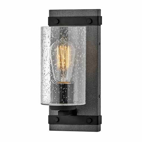 Hinkley Sawyer 1-LT Bath Vanity - Aged Zinc - 5940DZ