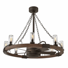 Hinkley Sawyer 36" w/ 28" LED Ceiling Fan - Metallic Matte Bronze - 902928FMM-LWD