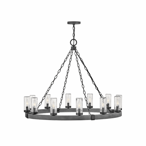 Hinkley Sawyer Outdoor Hanging Light - Aged Zinc - 29207DZ