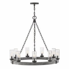 Hinkley Sawyer Outdoor Hanging Light - Aged Zinc - 29208DZ-LV