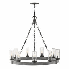 Hinkley Sawyer Outdoor Single Tier Light - Aged Zinc - 29208DZ