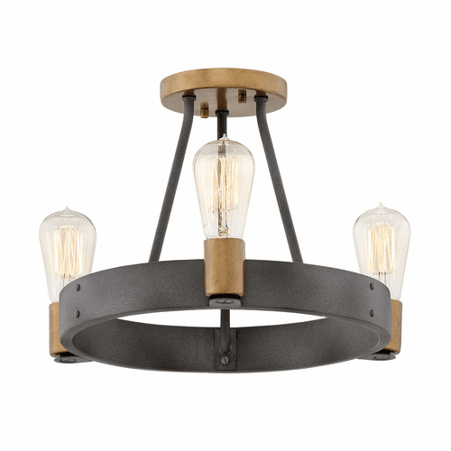 Hinkley Silas Foyer Light - Aged Zinc - 4263DZ