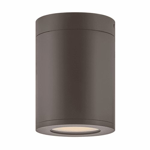 Hinkley Silo Outdoor Small Flush Mount - Architectural Bronze - 13592AZ-LL