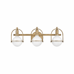 Hinkley Somerset Three Light Bath Vanity - Heritage Brass - 53773HB