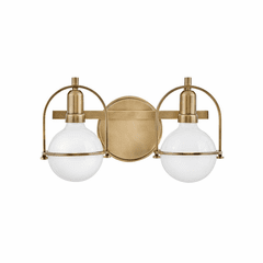 Hinkley Somerset Two Light Bath Vanity - Heritage Brass - 53772HB