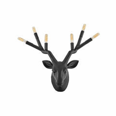 Hinkley Stag Six Light Wall Sconce - Black - 30602BK