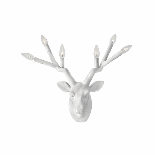 Hinkley Stag Six Light Wall Sconce - Chalk White - 30602CI
