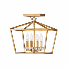 Hinkley Stinson Chandelier - Distressed Brass - 3533DA