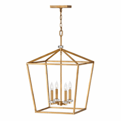 Hinkley Stinson Chandelier - Distressed Brass - 3536DA