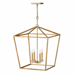 Hinkley Stinson Chandelier - Distressed Brass - 3538DA