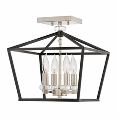 Hinkley Stinson Semi-Flush Chandelier - Black - 3533BK Hinkley Stinson Semi-Flush Chandelier - Black - 3533BK
