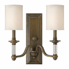 Hinkley Sussex 2-LT Wall Sconce - English Bronze - 4792EZ Hinkley Sussex 2-LT Wall Sconce - English Bronze - 4792EZ