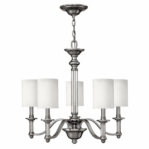 Hinkley Sussex Single Tier Chandelier - Brushed Nickel - 4795BN
