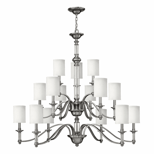 Hinkley Sussex Three Tier Foyer Chandelier - Brushed Nickel - 4799BN