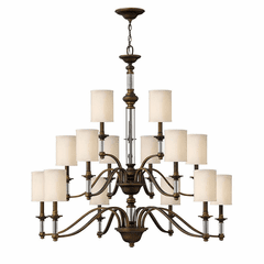 Hinkley Sussex Three Tier Foyer Chandelier - English Bronze - 4799EZ