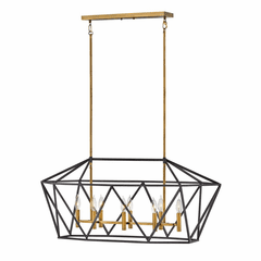 Hinkley Theory Chandelier - Aged Zinc - 3575DZ