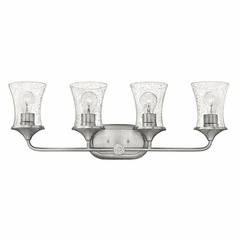 Hinkley Thistledown 4-LT Bath Light - Brushed Nickel with Clear Glass - 51804BN-CL Hinkley Thistledown 4-LT Bath Light - Brushed Nickel with Clear Glass - 51804BN-CL