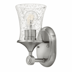 Hinkley Thistledown Bathroom Wall Sconce - Brushed Nickel - 51800BN-CL