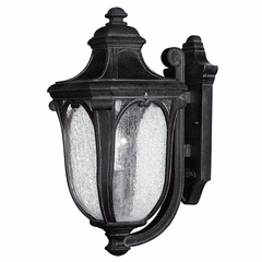 Hinkley Trafalgar Outdoor Medium Wall Mount - Museum Black - 1314MB