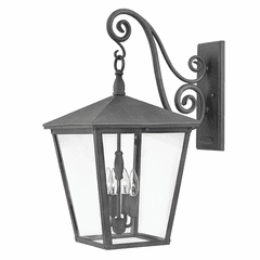 Hinkley Trellis Outdoor Extra Large Wall Mount - Aged Zinc - 1438DZ