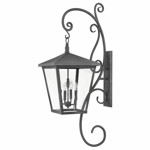 Hinkley Trellis Outdoor Extra Large Wall Mount - Aged Zinc - 1439DZ