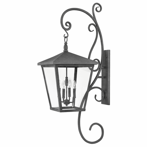 Hinkley Trellis Outdoor Extra Large Wall Mount - Aged Zinc - 1439DZ-LL