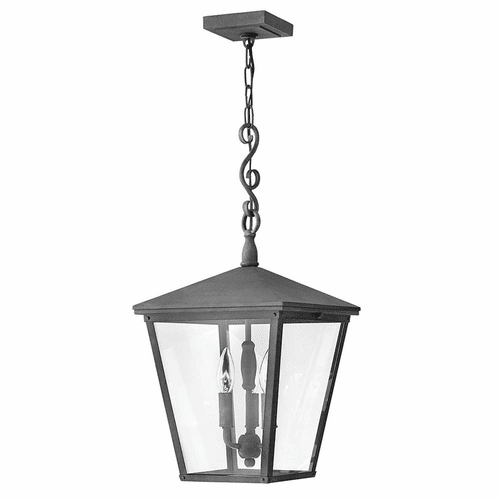 Hinkley Trellis Outdoor Hanging Light - Aged Zinc - 1432DZ