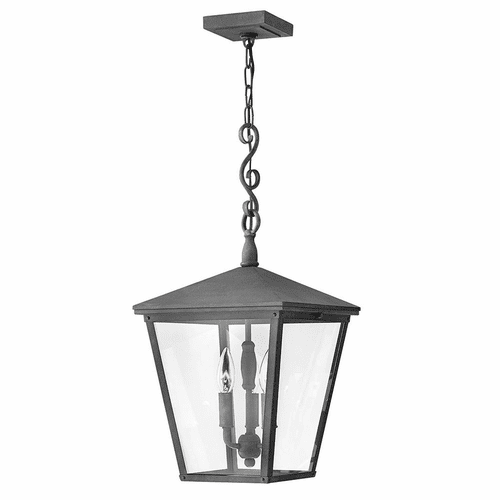 Hinkley Trellis Outdoor Hanging Light - Aged Zinc - 1432DZ-LL