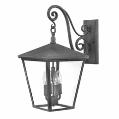 Hinkley Trellis Outdoor Large Wall Mount - Aged Zinc - 1435DZ