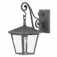 Hinkley Trellis Outdoor Small Wall Mount - Aged Zinc - 1430DZ
