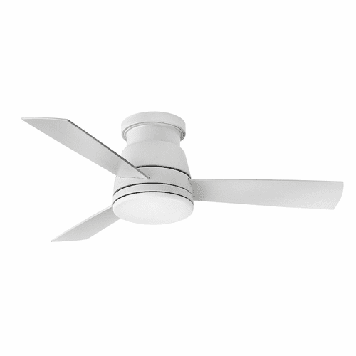 Hinkley Trey  44" LED Ceiling Fan - Matte White - 902744FMW-LWD