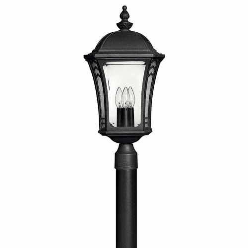 Hinkley Wabash Outdoor Post Top/ Pier Mount - Museum Black - 1331MB