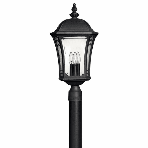 Hinkley Wabash Outdoor Post Top/ Pier Mount - Museum Black - 1331MB-LED