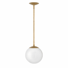 Hinkley Warby Small Pendant - Heritage Brass - 3747HB-WH