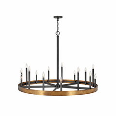 Hinkley Wells Chandelier - Weathered Brass - 3865WA