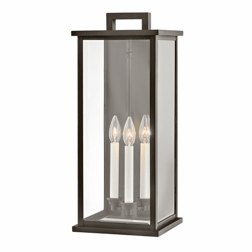 Hinkley Weymouth Outdoor Large Wall Mount Lantern - Oil Rubbed Bronze - 20015OZ
