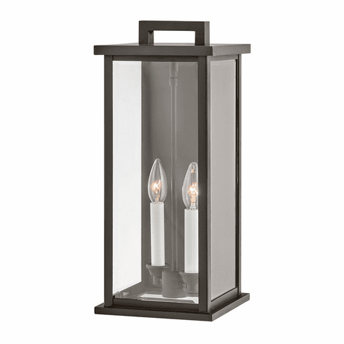 Hinkley Weymouth Outdoor Medium Wall Mount Lantern - Oil Rubbed Bronze - 20014OZ
