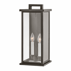 Hinkley Weymouth Outdoor Medium Wall Mount Lantern - Oil Rubbed Bronze - 20014OZ