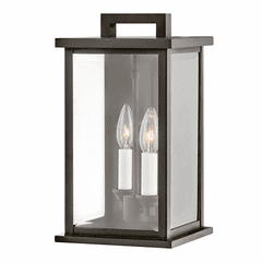 Hinkley Weymouth Outdoor Small Wall Mount Lantern - Oil Rubbed Bronze - 20010OZ